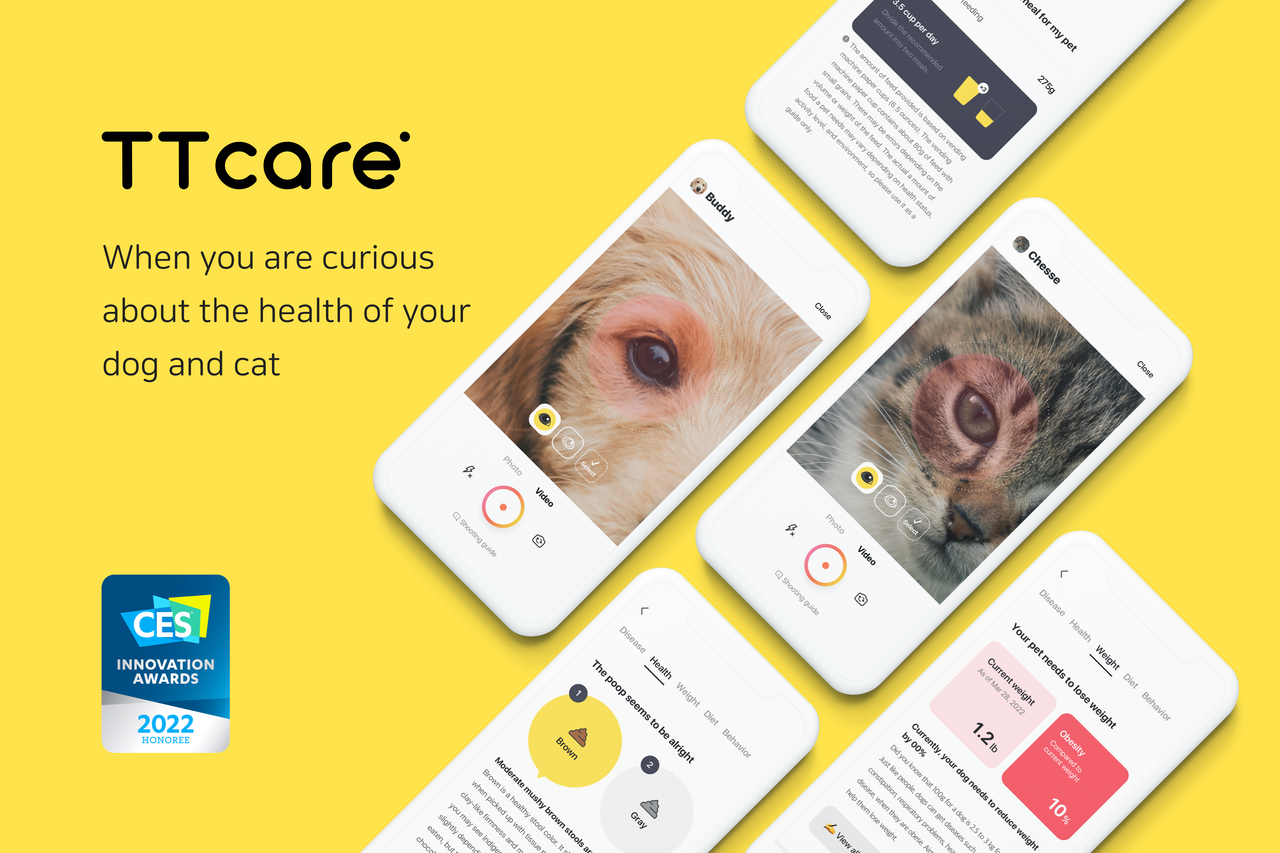 CES 2022 Innovation Awarded pet healthcare app ‘TTcare’ has been launched